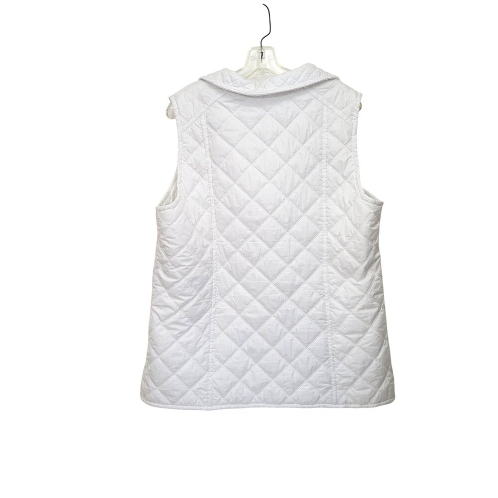 Marc New York Andrew Marc White Quilted Vest Women's XL - Picture 2 of 5
